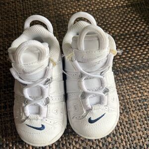 Nike Air More Uptempo White Midnight Navy toddler